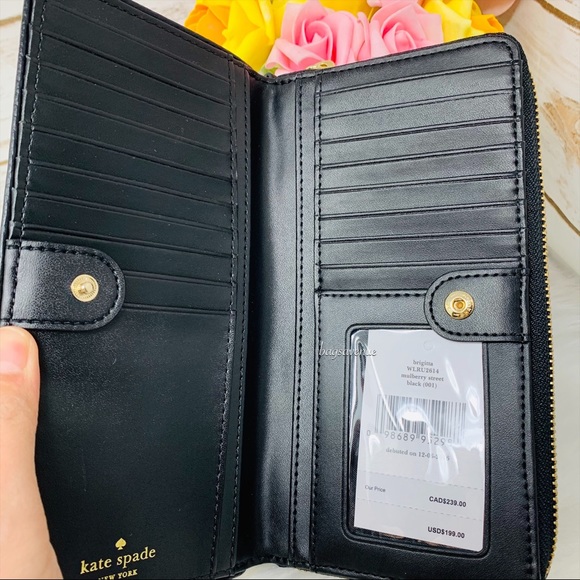 Brigitta mulberry street Kate spade black wristlet - Picture 6 of 8